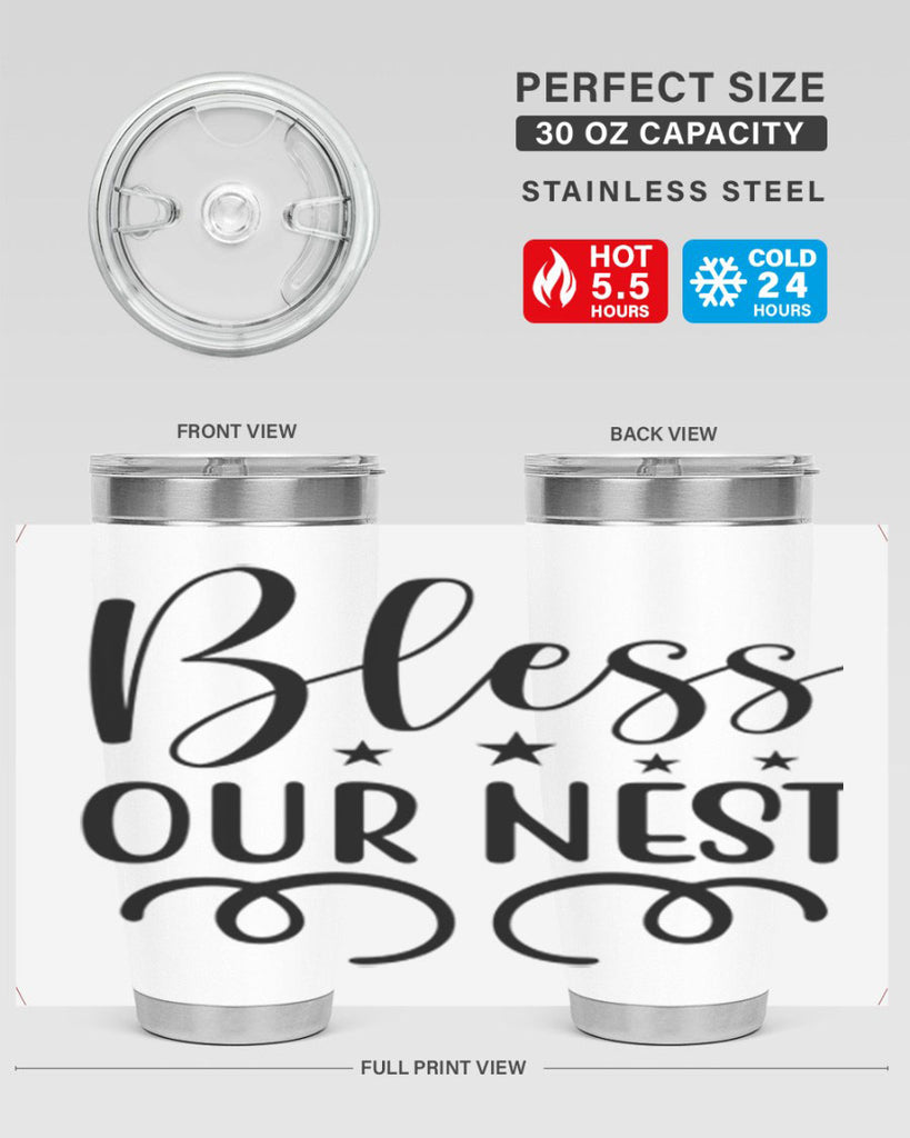 Bless Our Nest 50#- spring- Tumbler