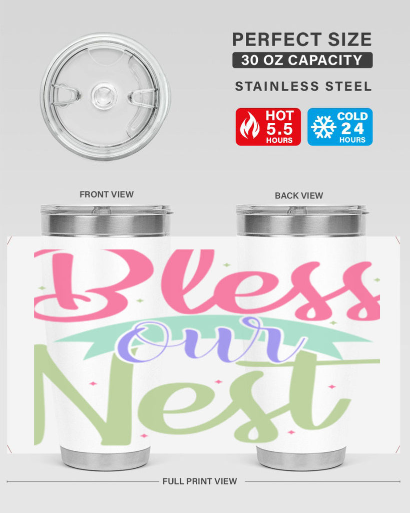 Bless our nest 49#- spring- Tumbler