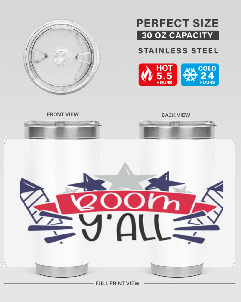 Boom Yall Style 146#- Fourt Of July- Tumbler