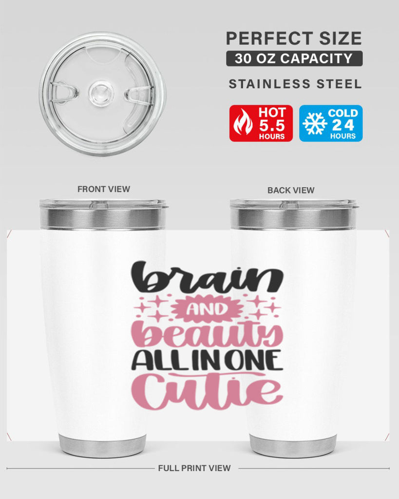 Brain And Beauty All In One Style 126#- make up- Tumbler