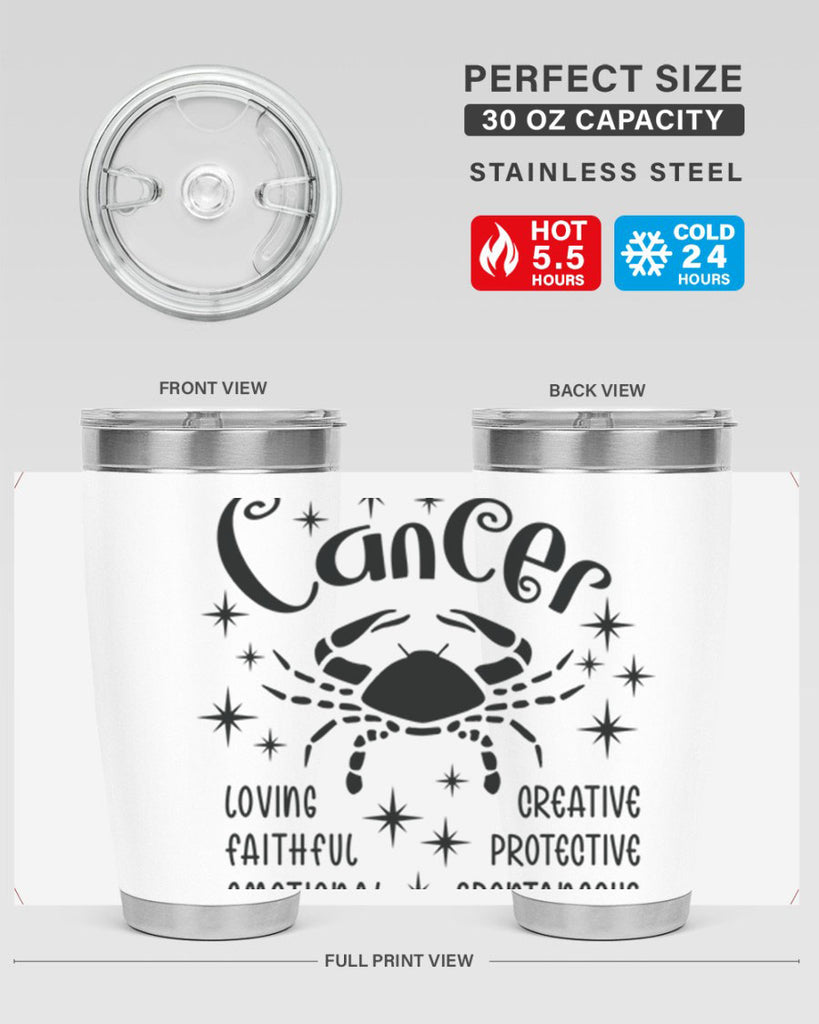 Cancer 144#- zodiac- Tumbler