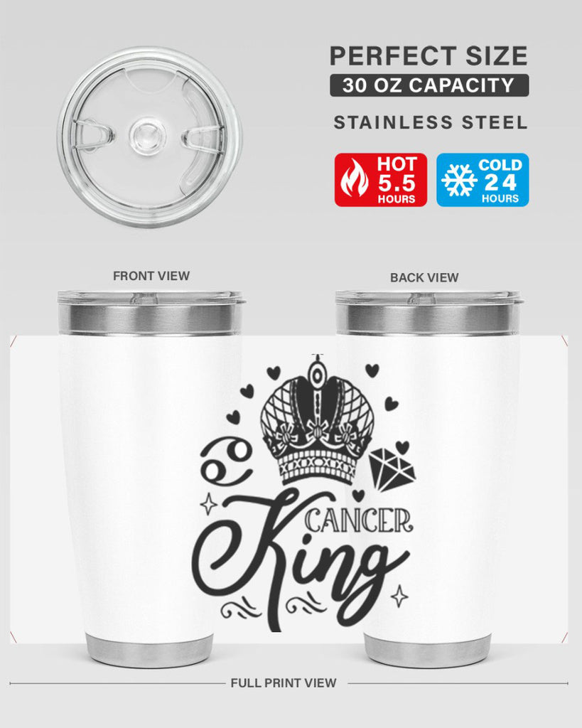 Cancer king 158#- zodiac- Tumbler