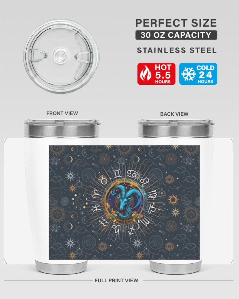 Capricorn Straight 184#- zodiac- Tumbler
