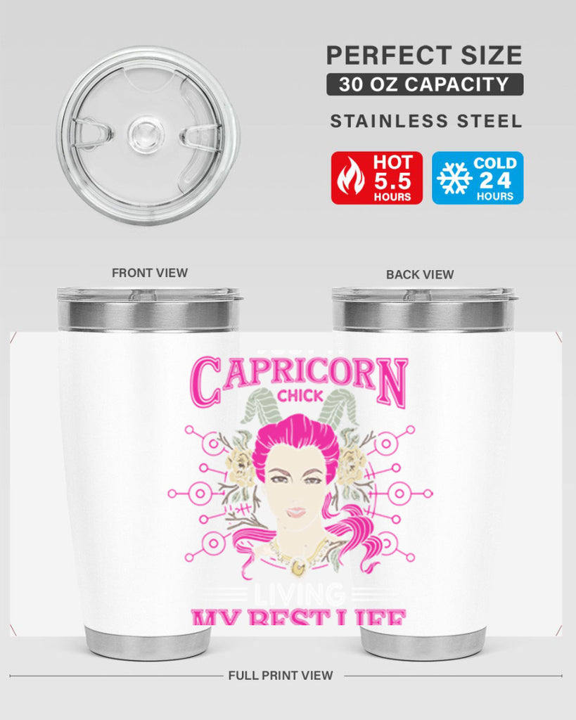 Capricorn chick 193#- zodiac- Tumbler