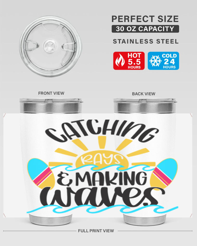 Catching Rays Making Waves Style 49#- summer- Tumbler