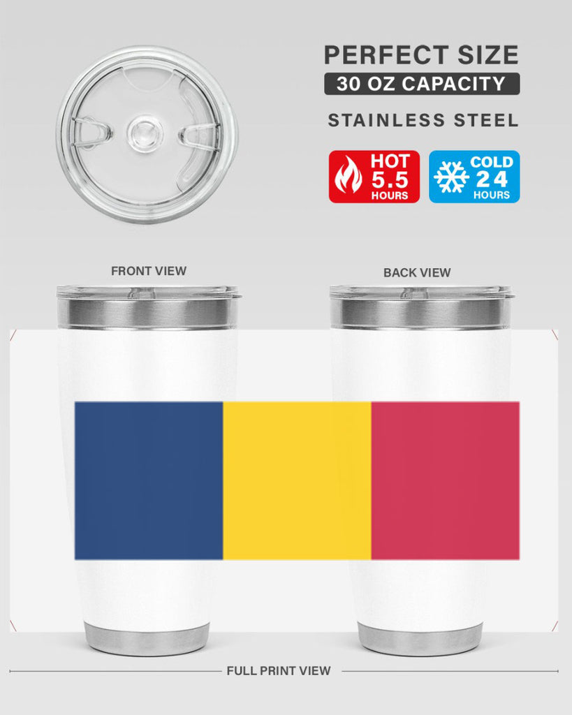 Chad 164#- world flags- Tumbler