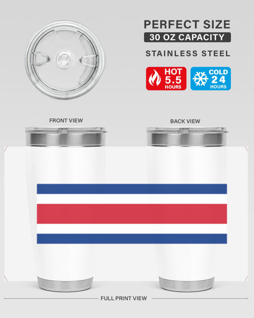 Costa Rica 157#- world flags- Tumbler