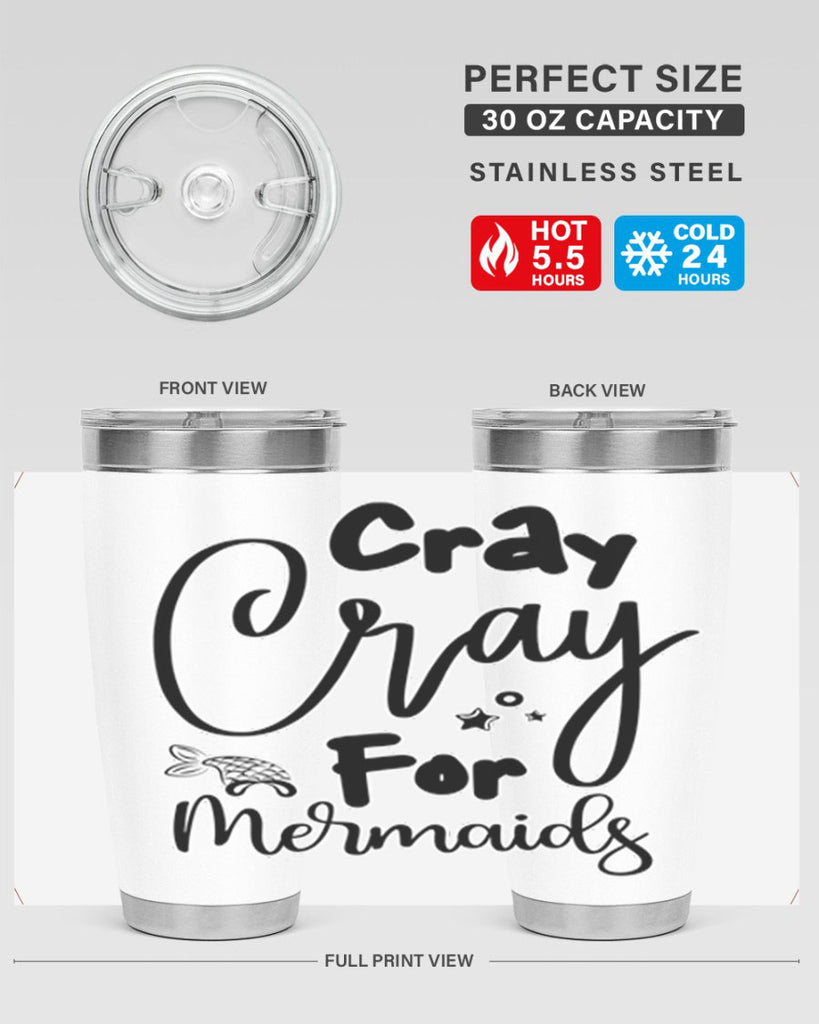 Cray Cray For Mermaids 88#- mermaid- Tumbler