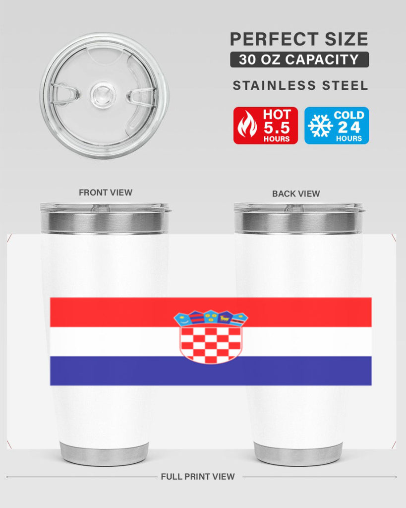 Croatia 155#- world flags- Tumbler