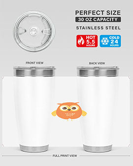 Cute Owl A TurtleRabbit 2#- owl- Tumblers