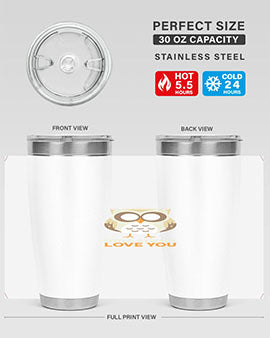 Cute Owl Always Love You A TurtleRabbit 3#- owl- Tumblers
