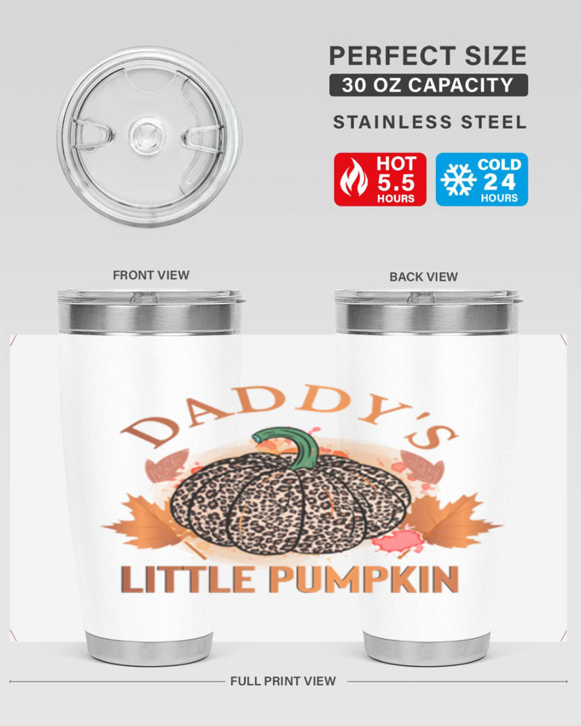 Daddys Little Pumpkin 67#- fall- Tumbler