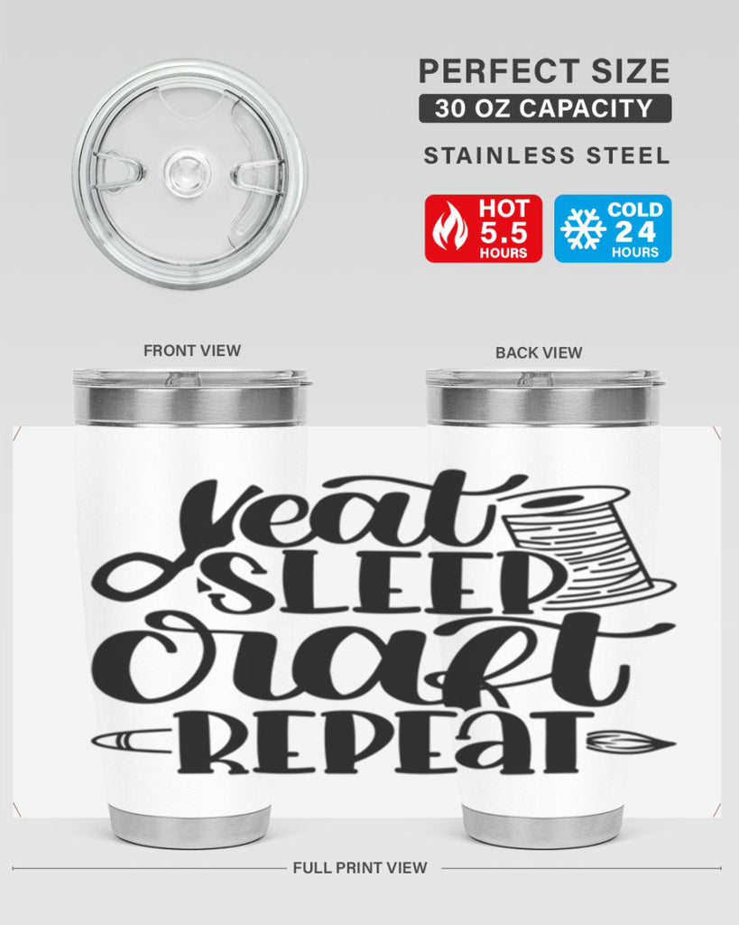 Eat Sleep Craft Repeat 29#- crafting- Tumbler