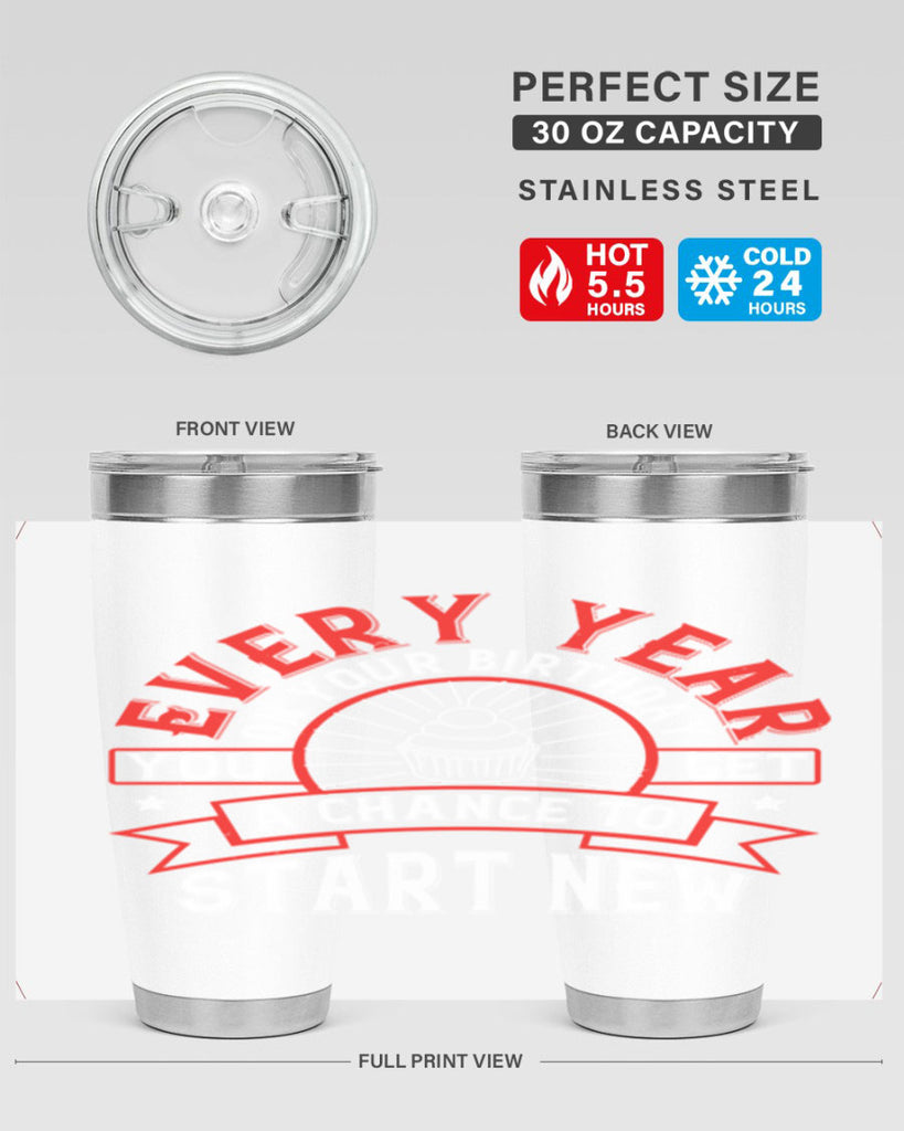 Every year on your birthday you get a chance to start new Style 86#- birthday- tumbler