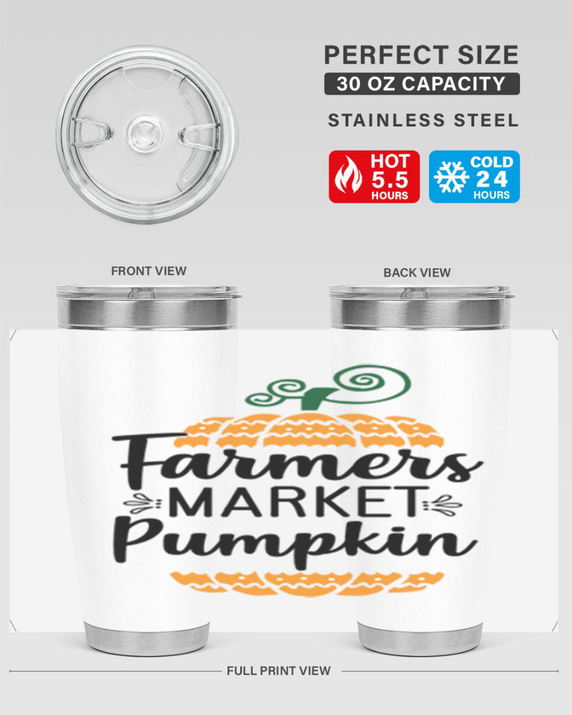 Farmersmarketpumpkin 179#- fall- Tumbler