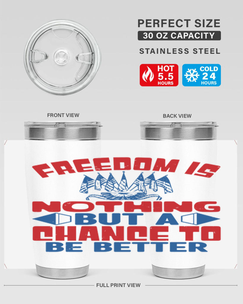 Freedom is nothing Style 6#- Fourt Of July- Tumbler