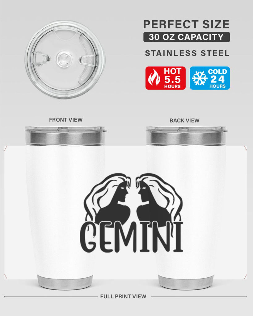 Gemini 227#- zodiac- Tumbler