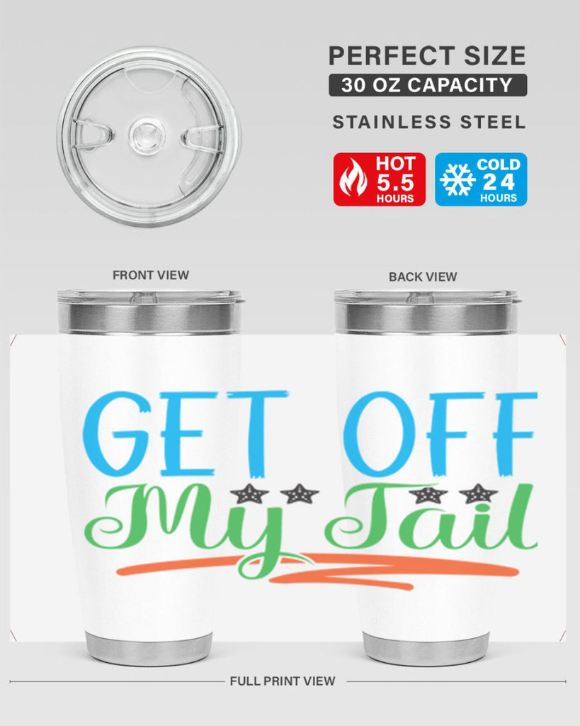 Get Off My Tail 179#- mermaid- Tumbler