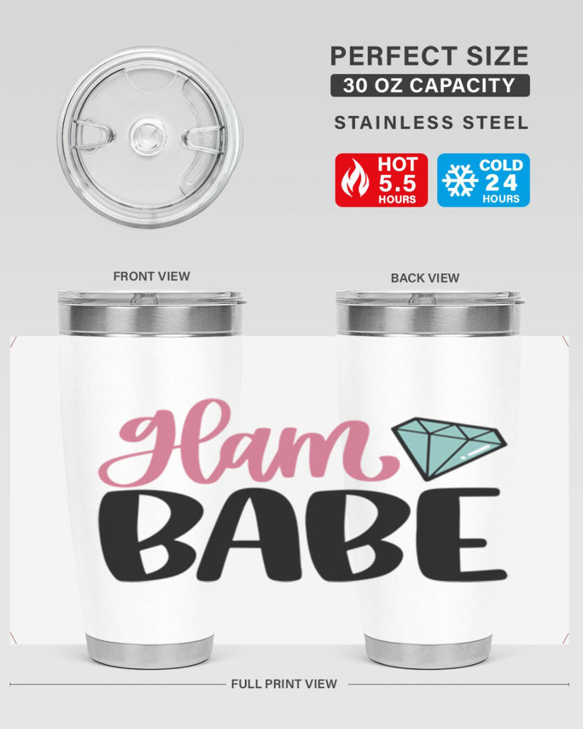 Glam Babe Style 98#- make up- Tumbler