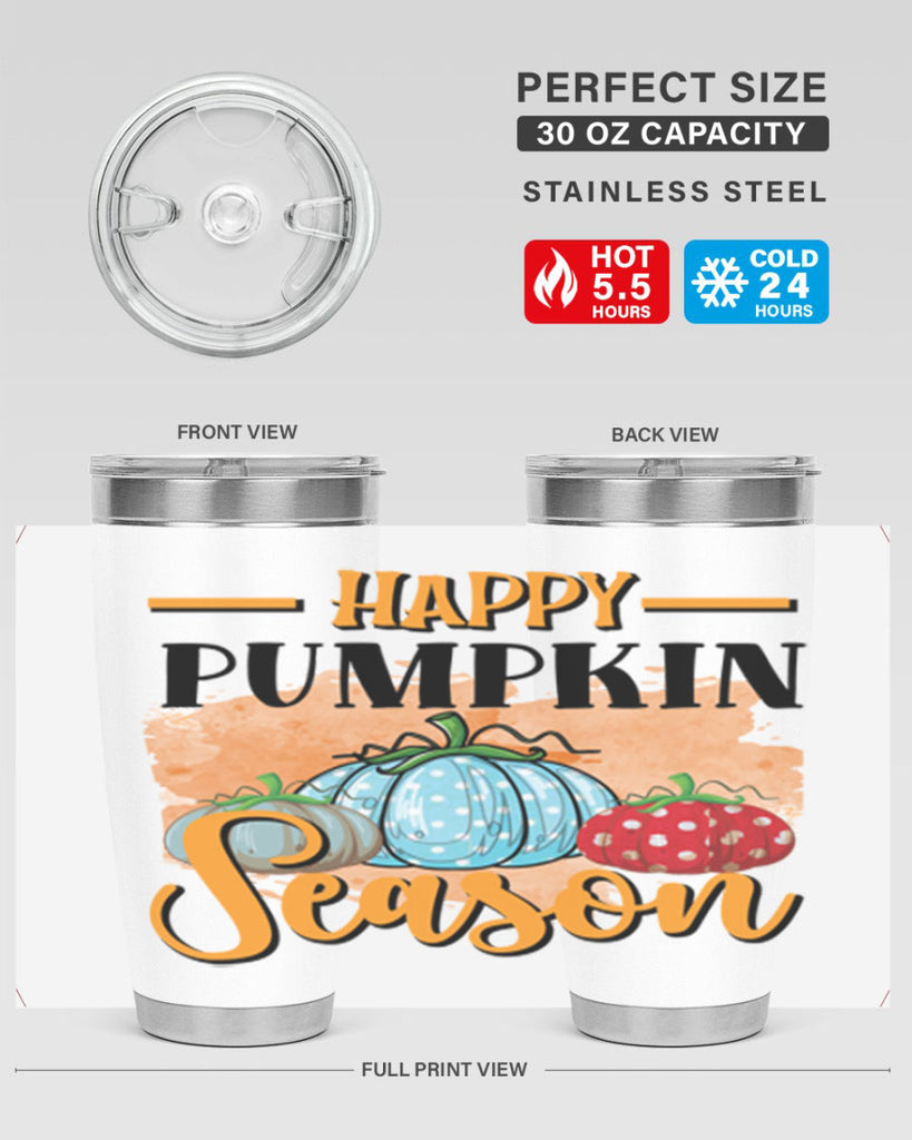 Happy pumpkin season 240#- fall- Tumbler