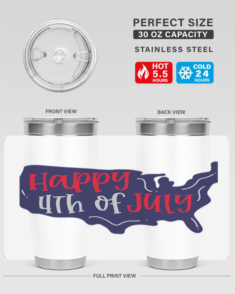 Happy th Of July Style 153#- Fourt Of July- Tumbler