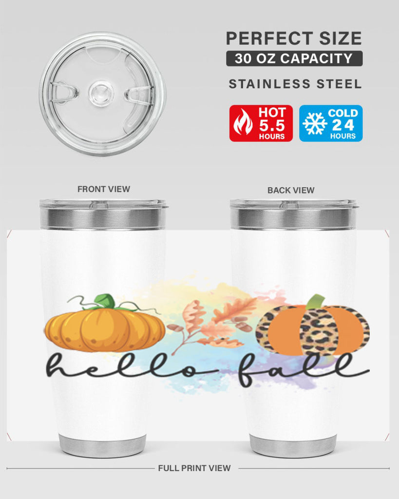 Hello Fall 277#- fall- Tumbler