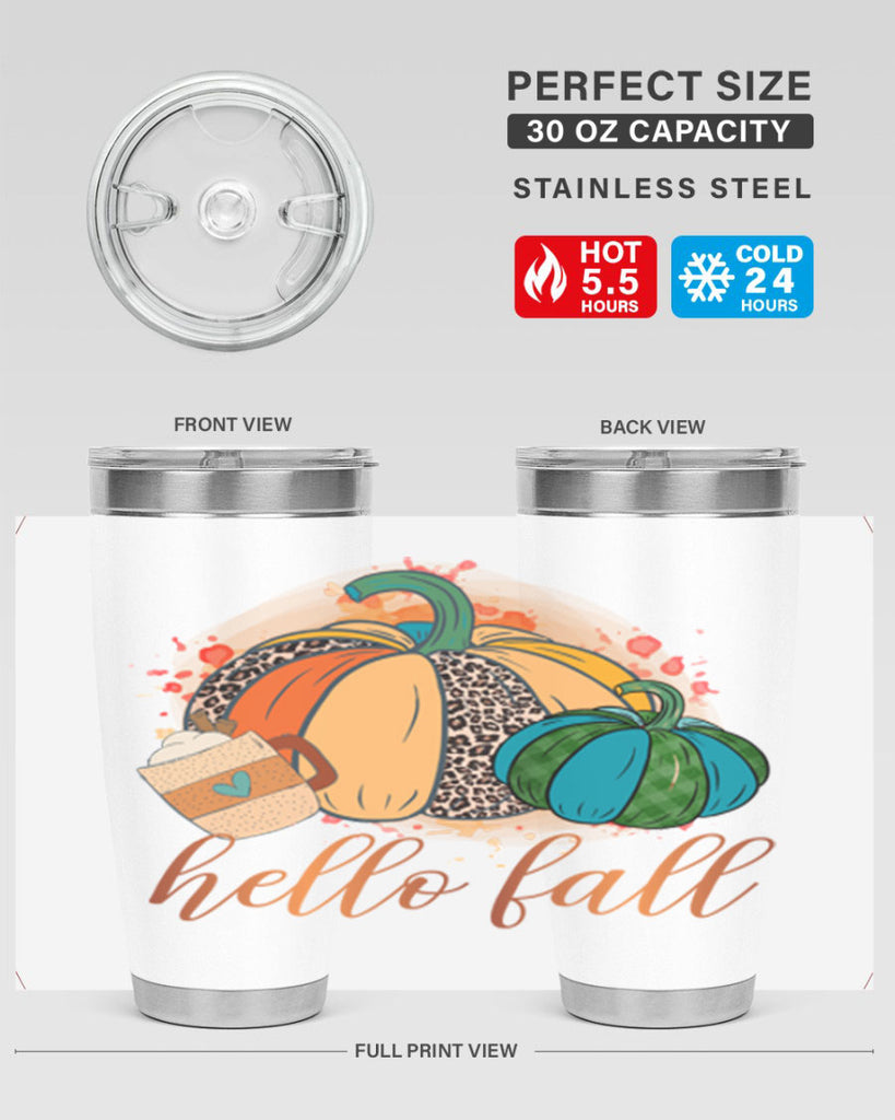 Hello Fall 282#- fall- Tumbler