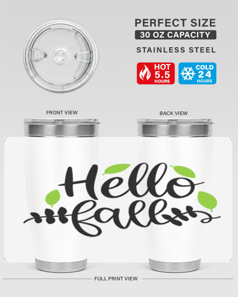 Hello Fall 283#- fall- Tumbler