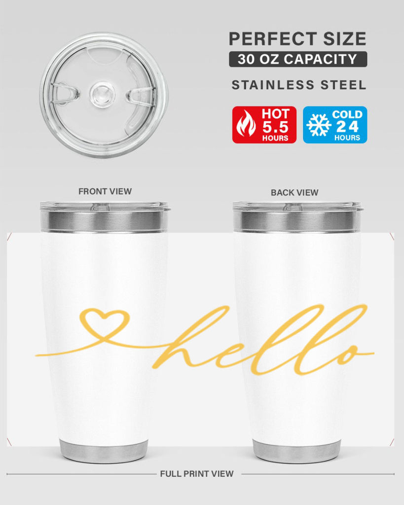 Hello heart183#- spring- Tumbler