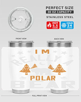 I'm really a polar bear 17#- Bears- Tumbler