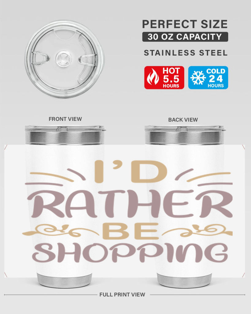 Id Rather Be Shopping 109#- fashion- Cotton Tank