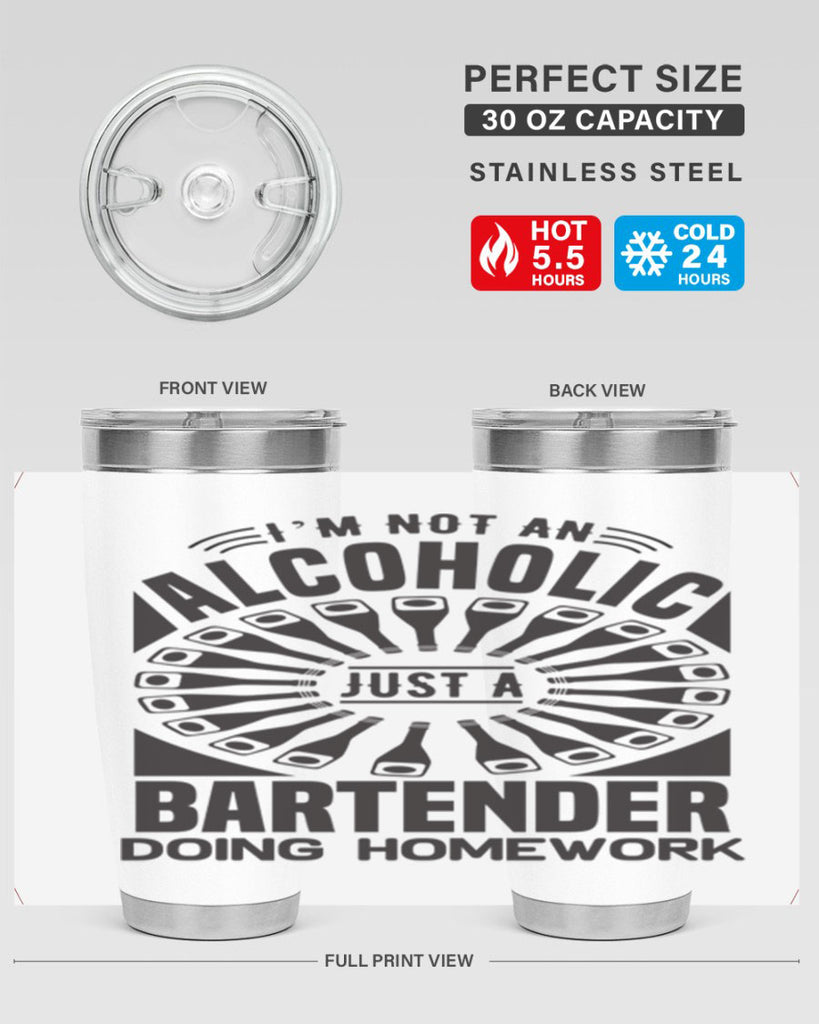 Im not an Style 18#- bartender- tumbler