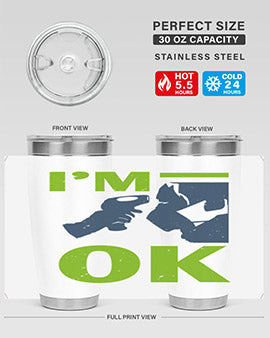 Im ok Style 30#- corona virus- Tumbler
