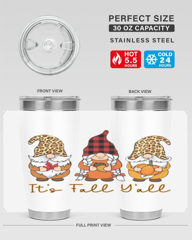 It s Fall Y all Gnome 362#- fall- Tumbler
