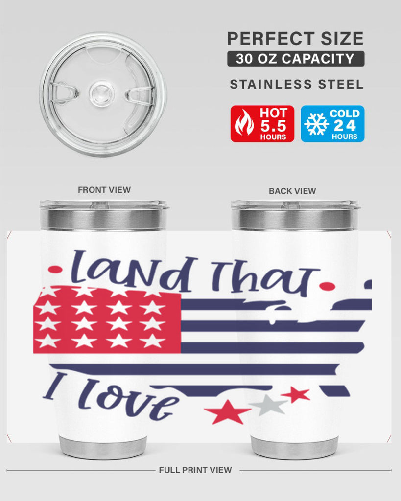 Land That I Love Style 158#- Fourt Of July- Tumbler