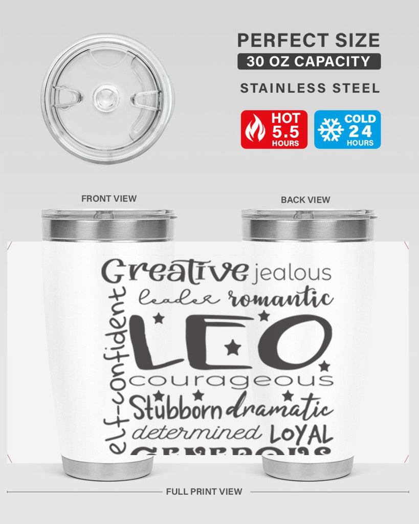 Leo 568#- zodiac- Tumbler