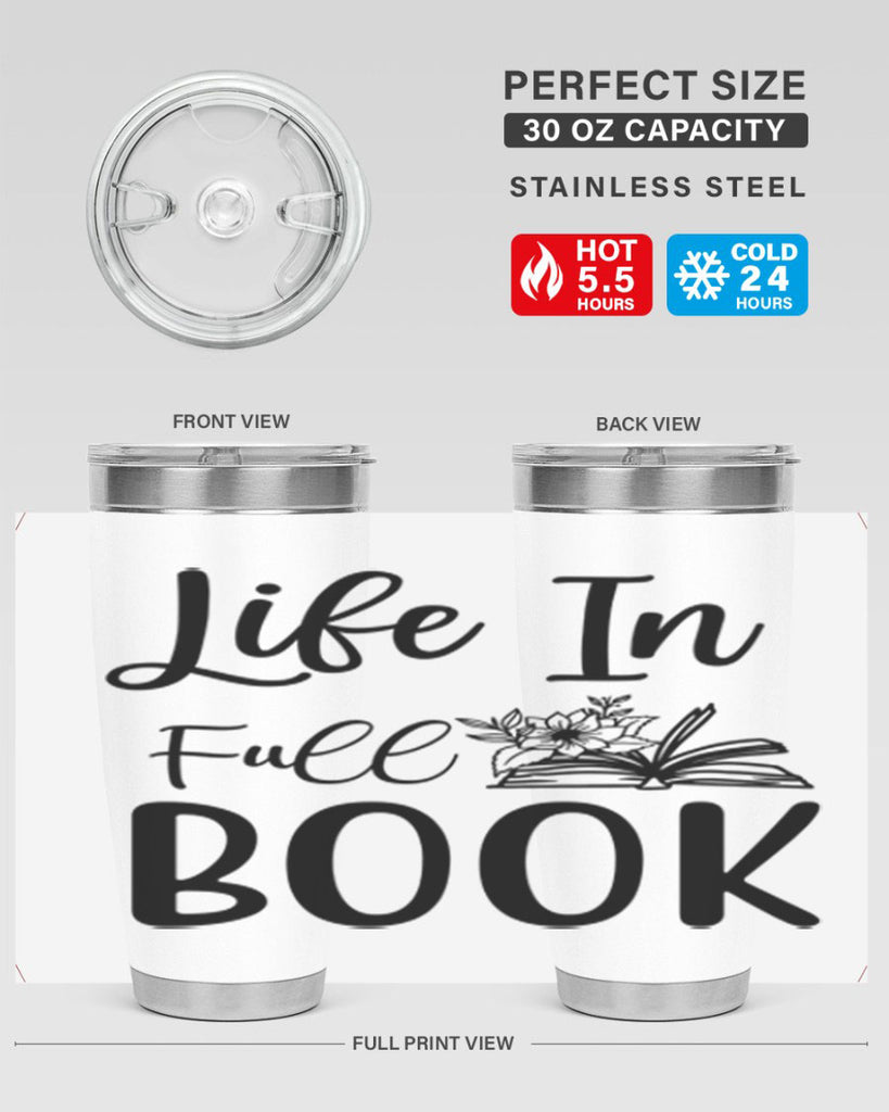 Life In Full Book 297#- spring- Tumbler