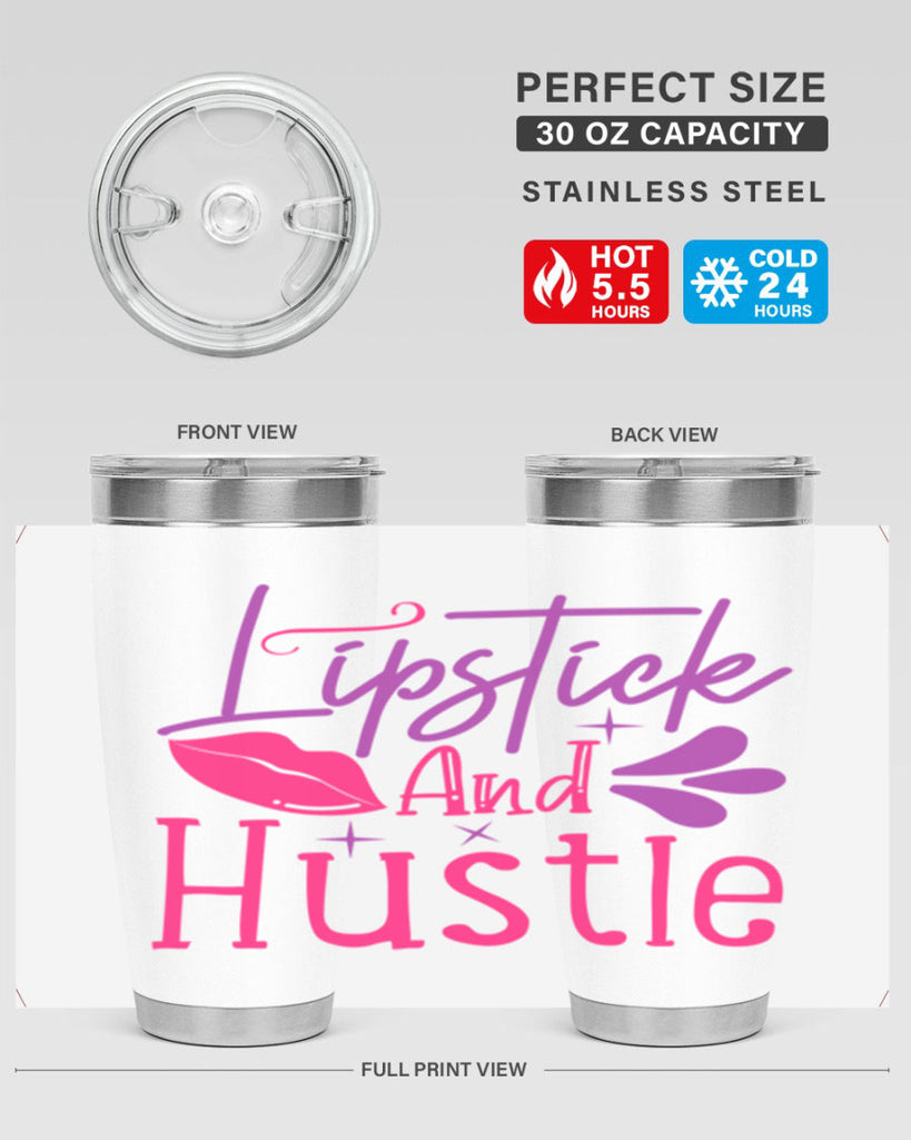 Lipstick And Hustle Style 229#- make up- Tumbler