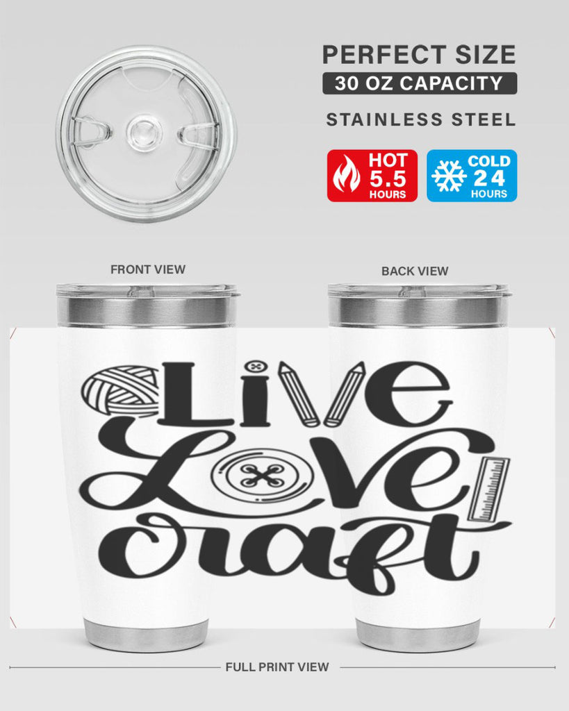 Live Love Craft 14#- crafting- Tumbler