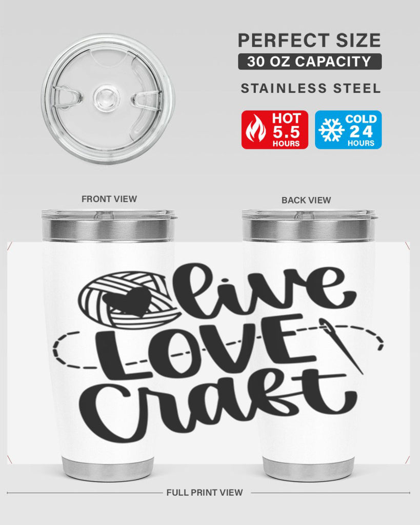 Live Love Craft 15#- crafting- Tumbler