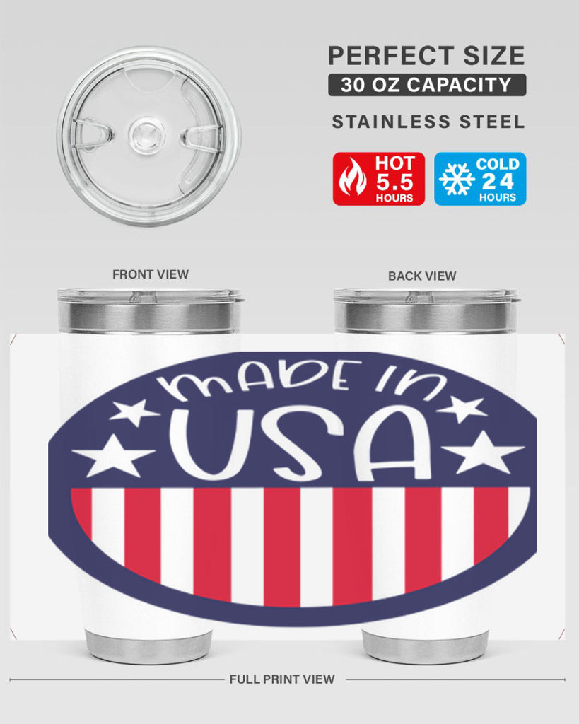 Made In USA Style 165#- Fourt Of July- Tumbler