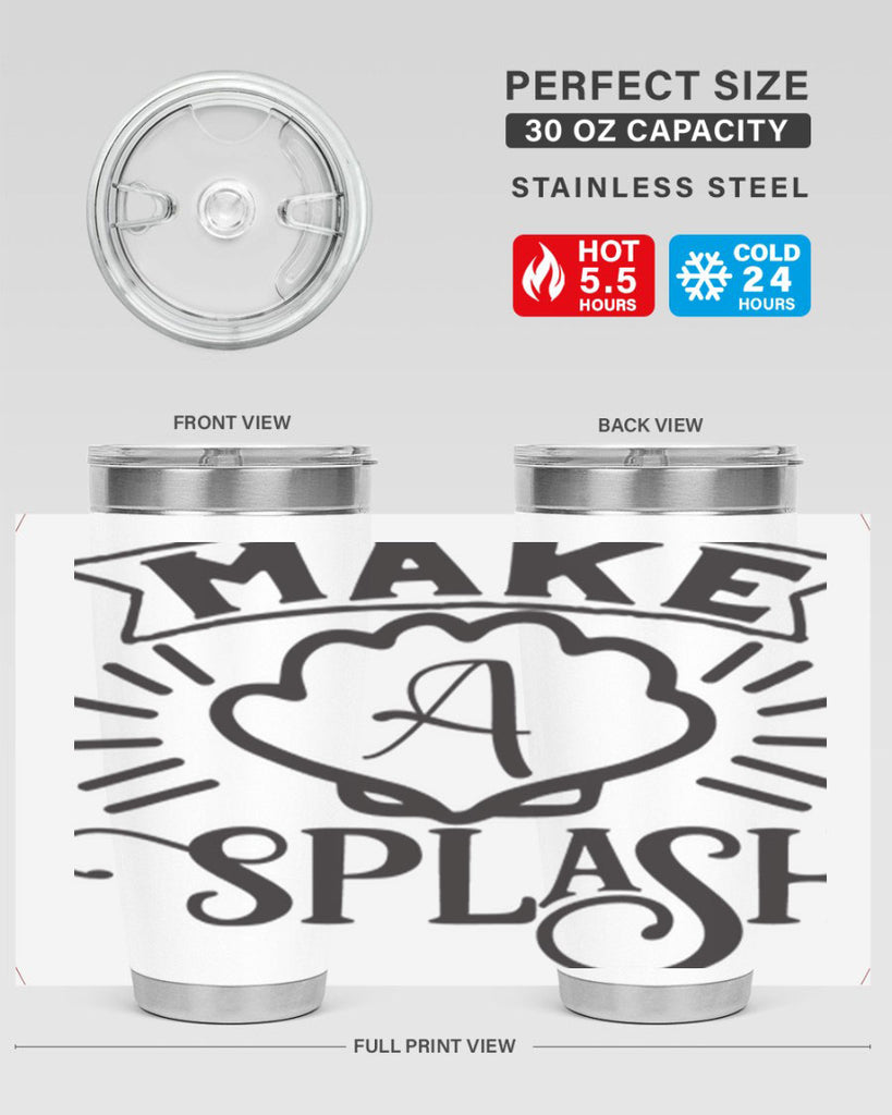 Make a splash 312#- mermaid- Tumbler
