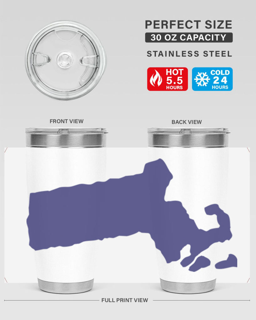 Massachusetts 30#- stateflags- Tumbler