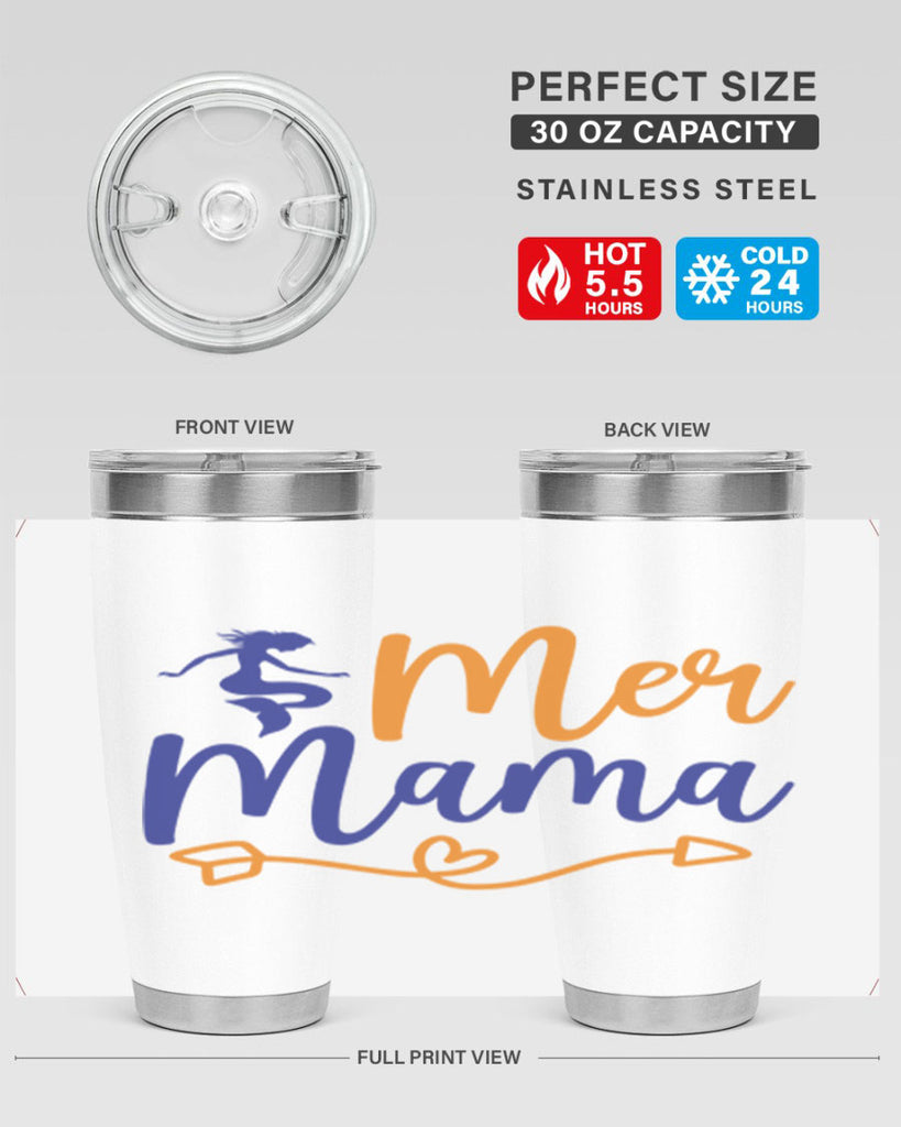 Mer Mama 331#- mermaid- Tumbler