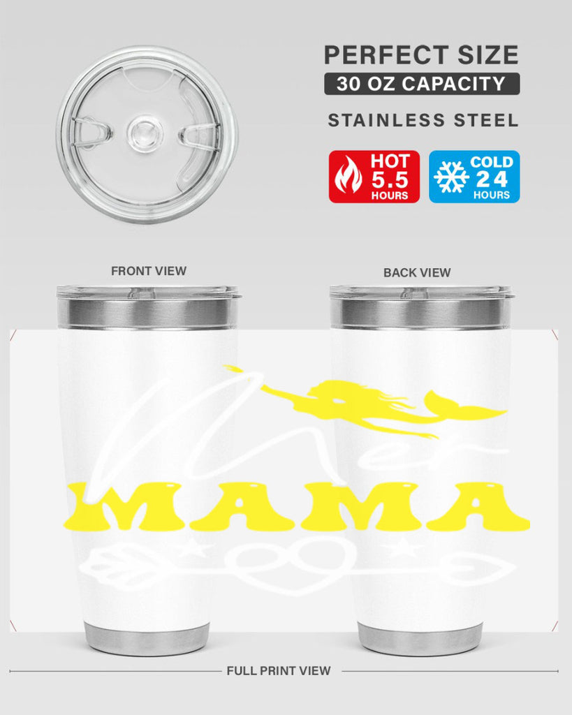 Mer Mama 332#- mermaid- Tumbler