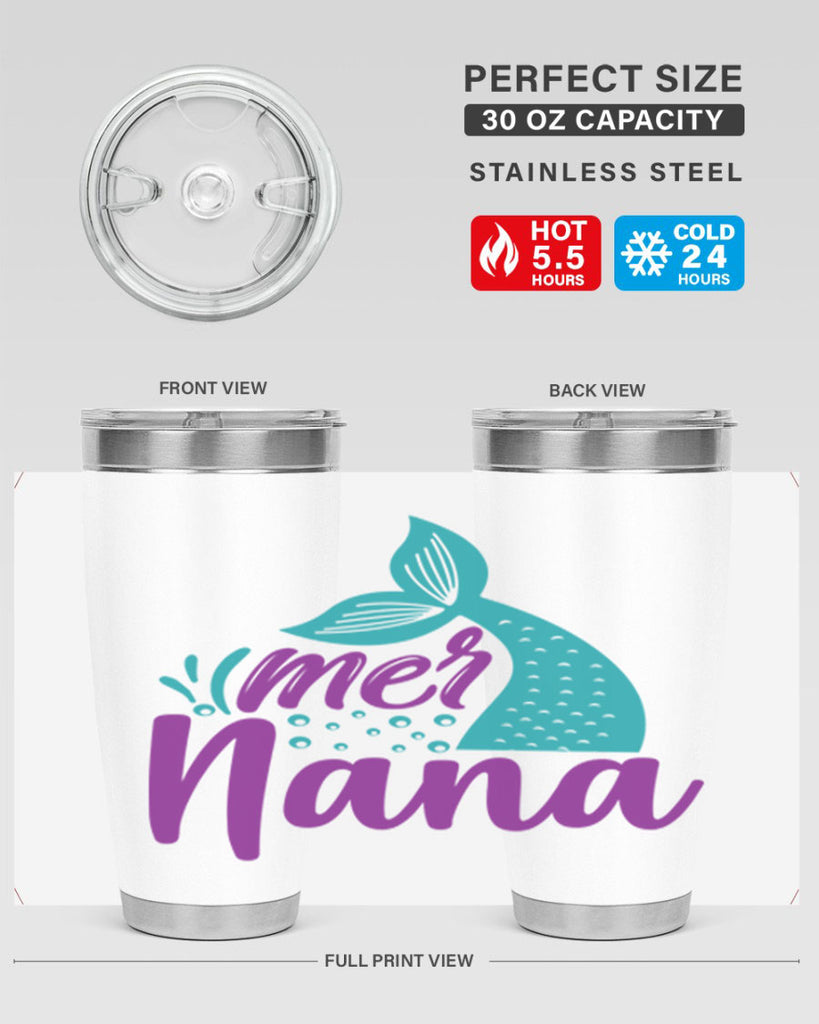 Mer Nana 343#- mermaid- Tumbler