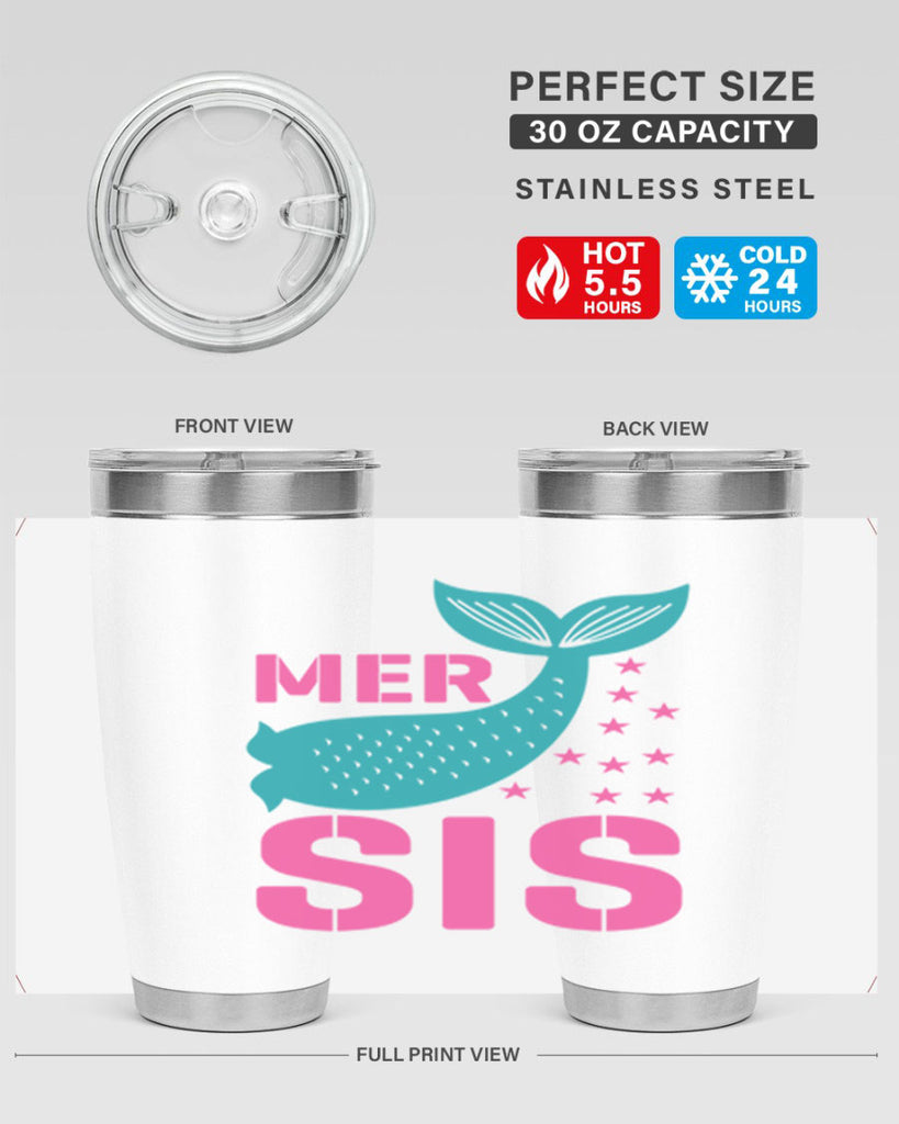 Mer Sis 345#- mermaid- Tumbler