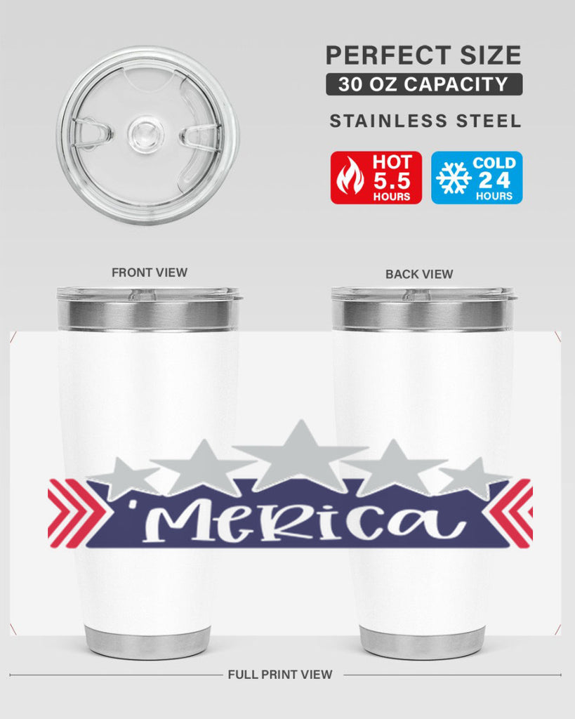 Merica Style 135#- Fourt Of July- Tumbler