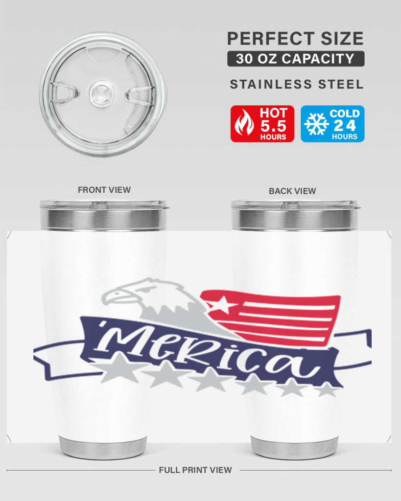 Merica Style 136#- Fourt Of July- Tumbler