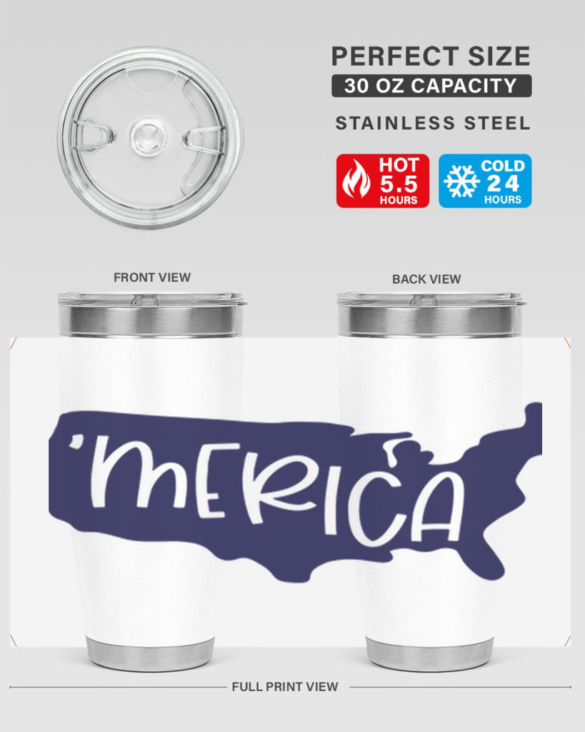 Merica Style 137#- Fourt Of July- Tumbler